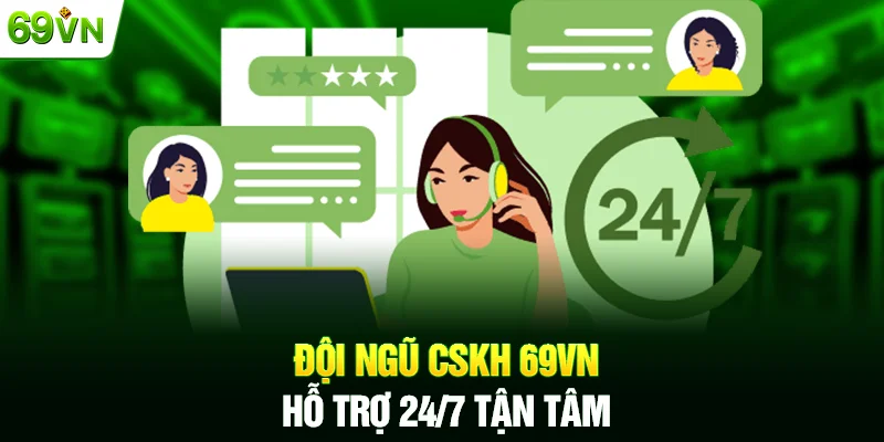 Đội ngũ CSKH 69VN hỗ trợ 24/7 tận tâm